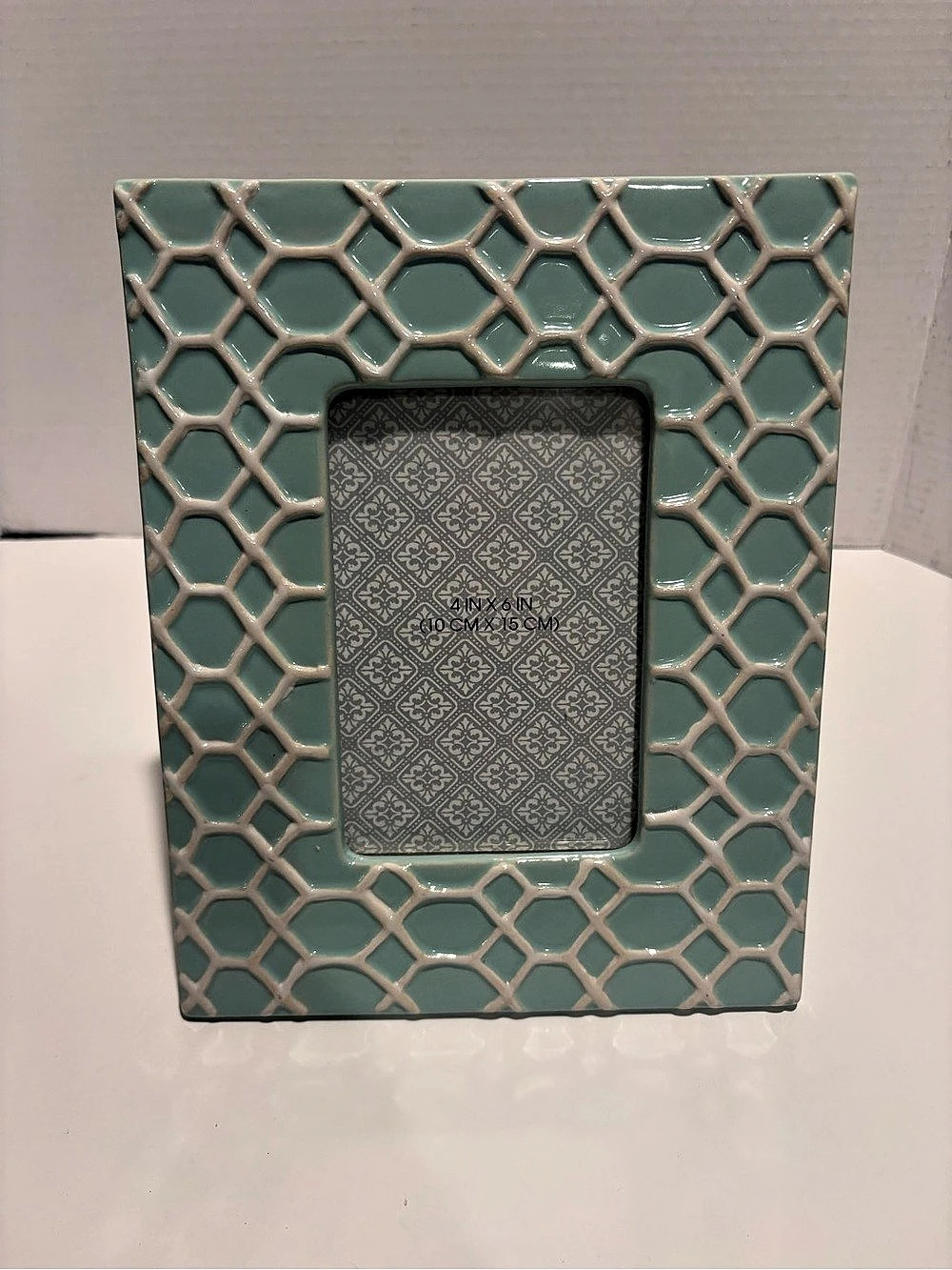 Threshold Ceramic Lattice Photo Frame